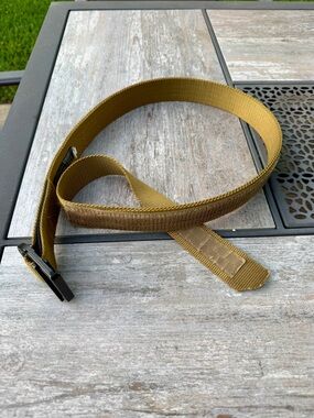 5.11 Tactical Webbing Belt in Kangaroo (dark Tan) with Black Buckle